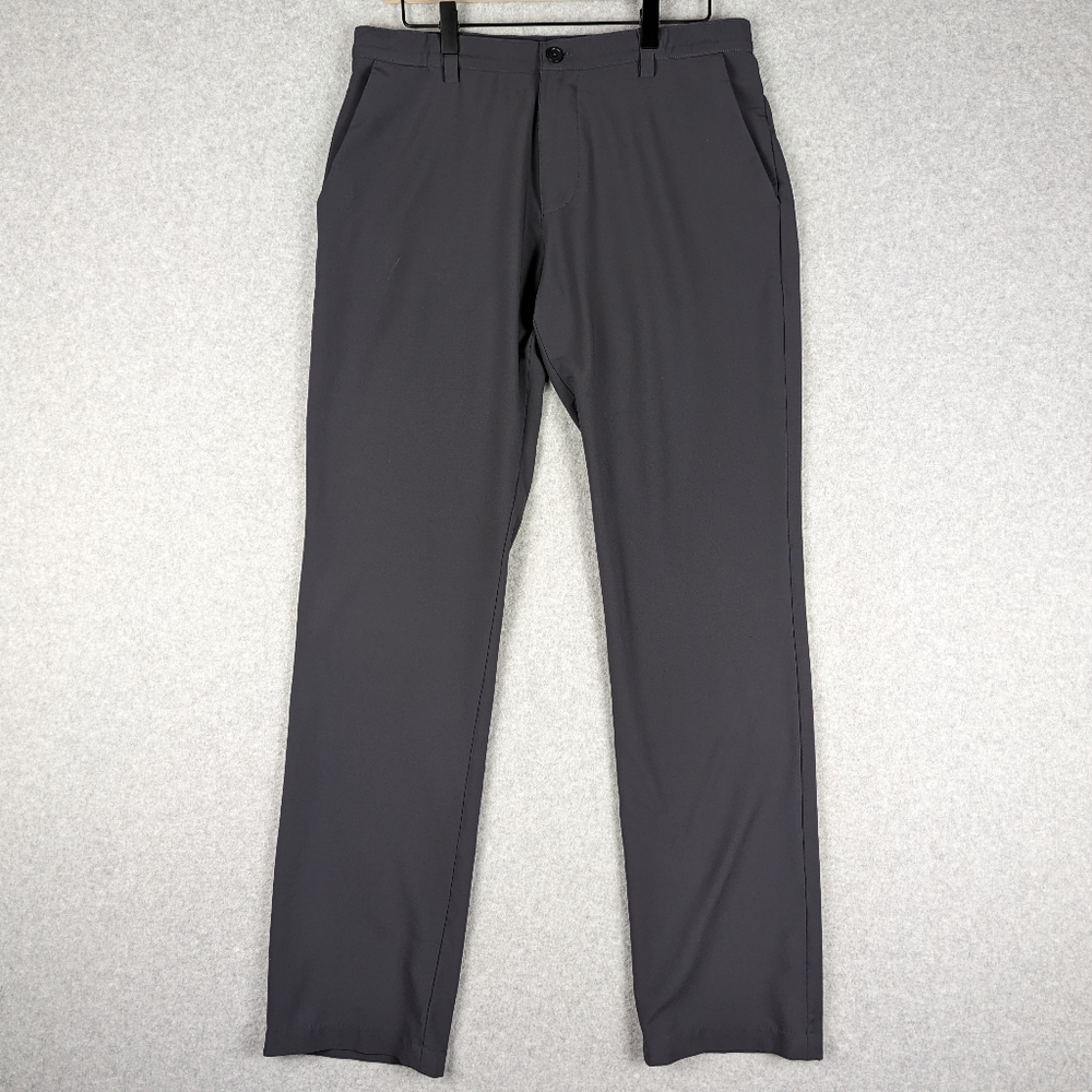 Ministry Of Supply MOS Aero Pants Men's 32X34 Gray Performance Chinos Stretch